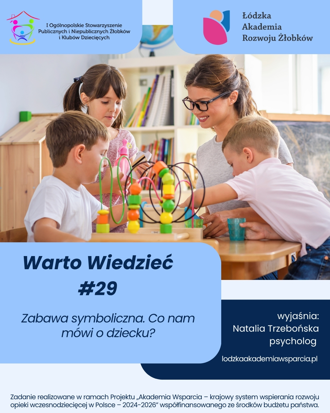 Warto wiedzieć #29 – Zabawa symboliczna. Co nam mówi o dziecku?